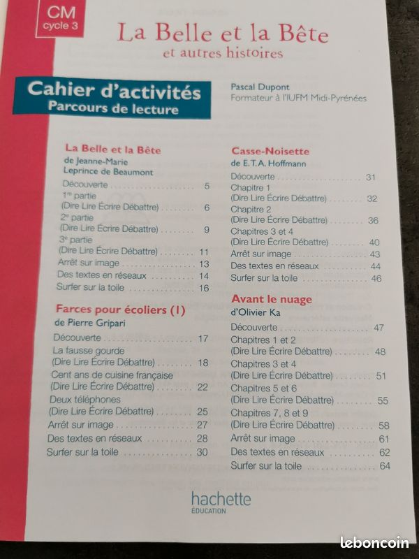 La Belle et la Bête et autres histoires Bibliobus Hachette CM Cycle 3 (image 2)