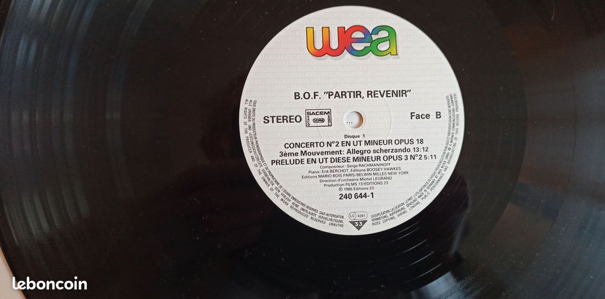 Double disque Vinyle BOF du film Partir Revenir (image 7)