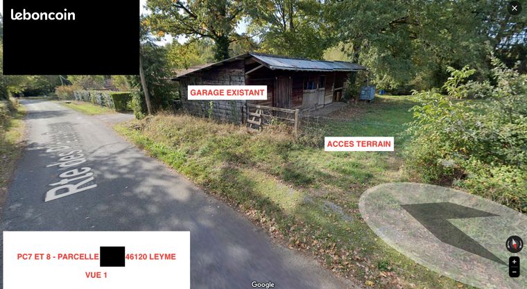 Terrain constructible avec hangar + permis maison