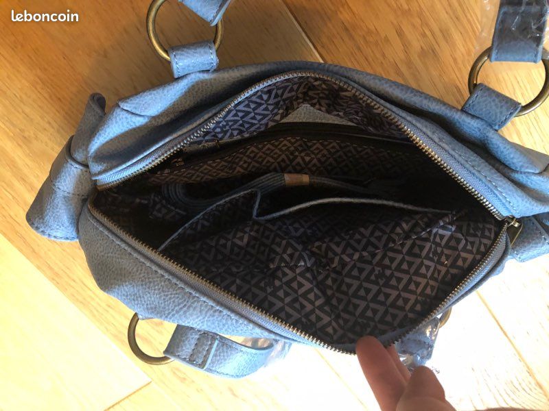 Sac à main lulu castagnette Klemens - bleu - 32 x 18 x 6 cm - (image 6)