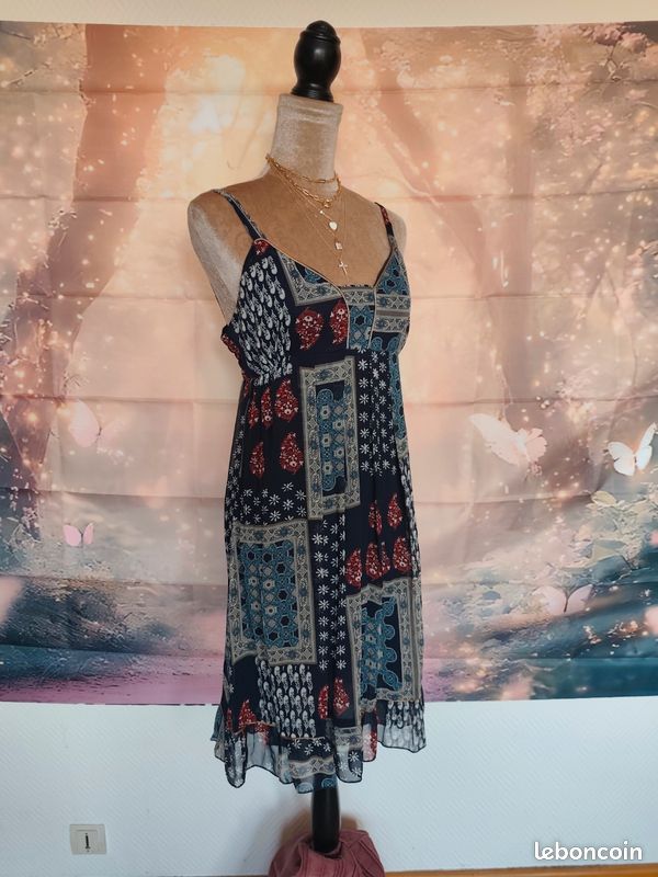 Robe d'été a bretelles originale La fee maraboute Taille XL (image 10)