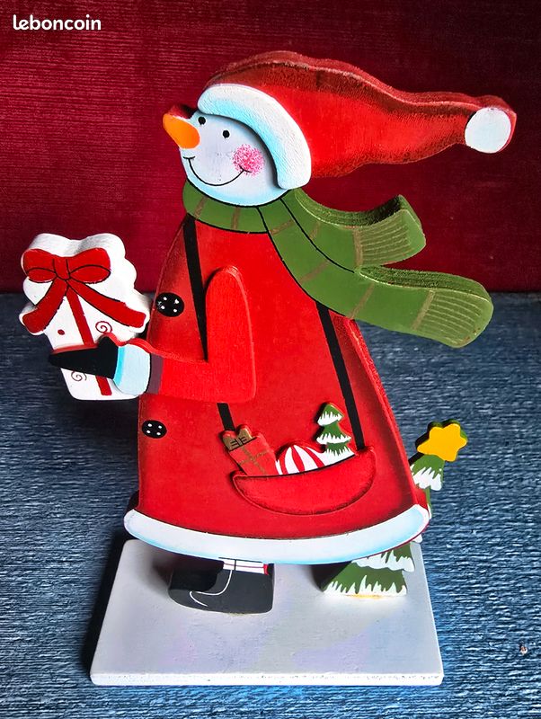 Ensemble E - Figurine De Père Noël Bonhomme De Neige, 5 Pièces, Modèle