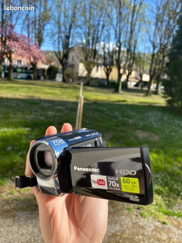 Caméscope caméra vidéo numérique SD/HDD Panasonic SDR-H80 60 Go 70 x