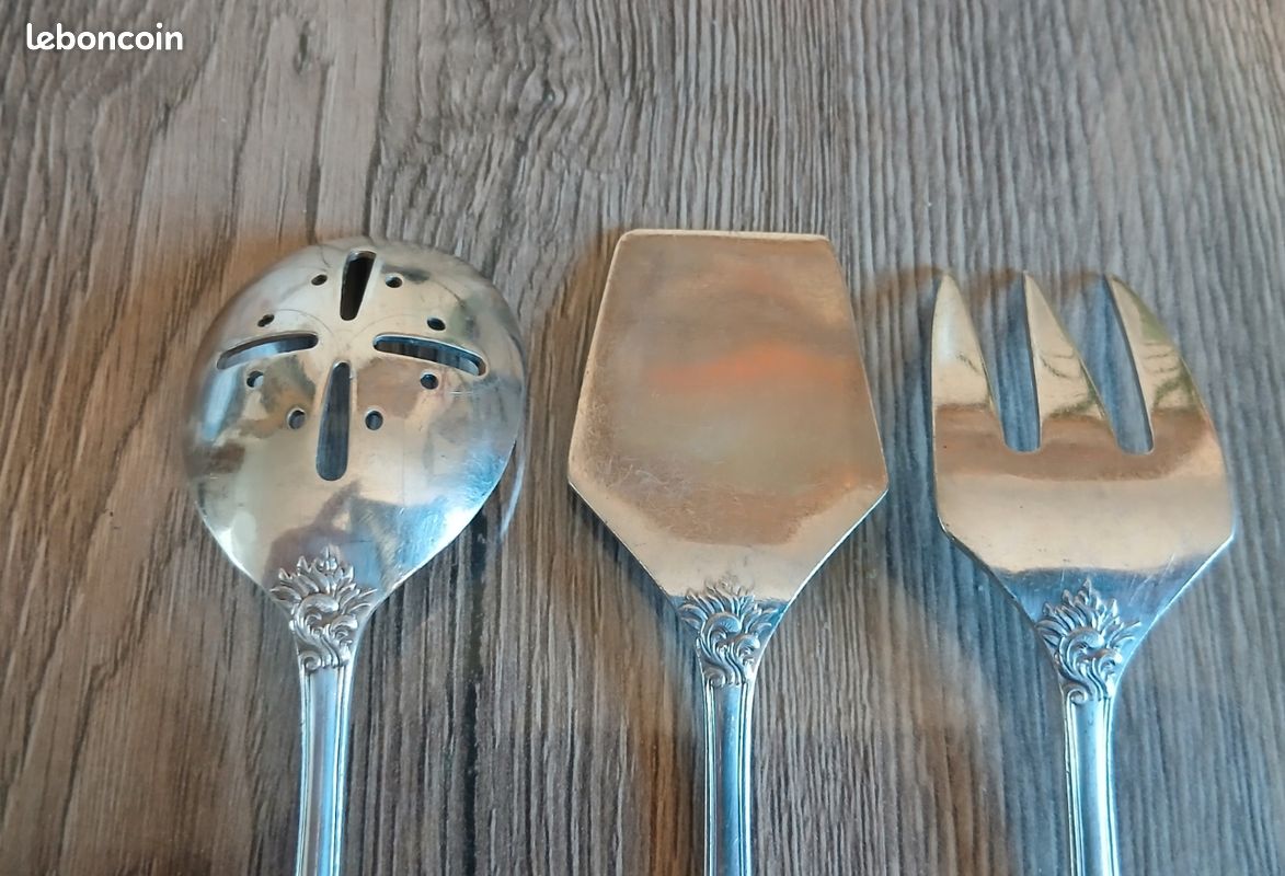 Service métal argenté / mignardises ancien / Service à