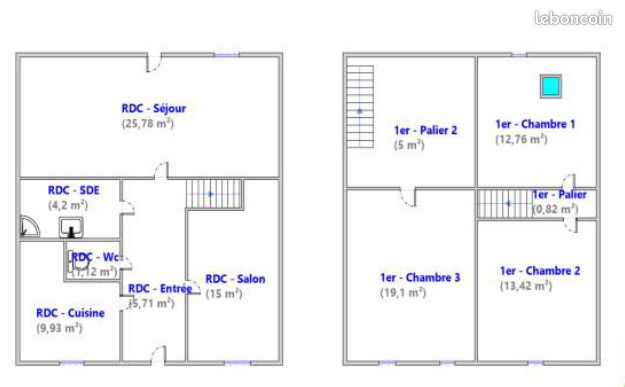 Maison a louer saint-dizier - 5 pièce(s) - 112 m2 - Surfyn