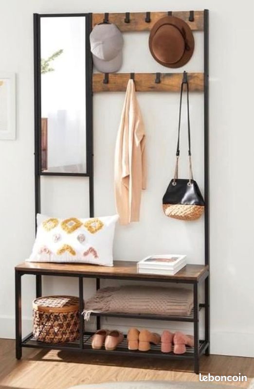 Vend porte manteau avec banc et miroir (image 1)