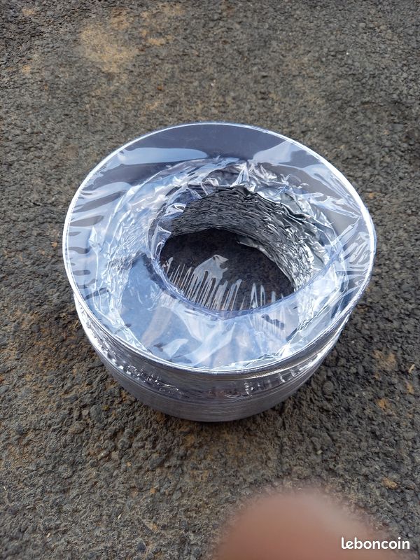 Tuyau d'air flexible aluminium 150mm x 1m50 (image 1)