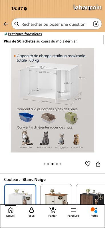 Meuble litière (image 3)