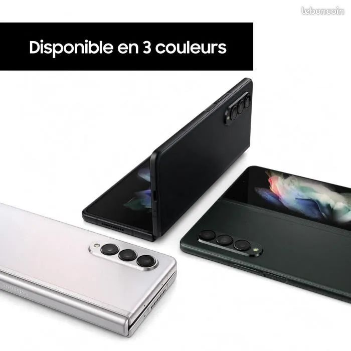 SAMSUNG Galaxy Z Fold3 256Go NoirTÉLÉPHONE DÉBLOQUÉ OPÉRATEUR 5G (image 5)