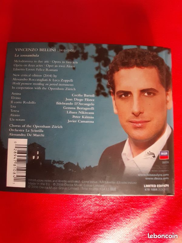 BELLINI La Sonnambula : Bartoli Florez d'Arcangelo (image 2)