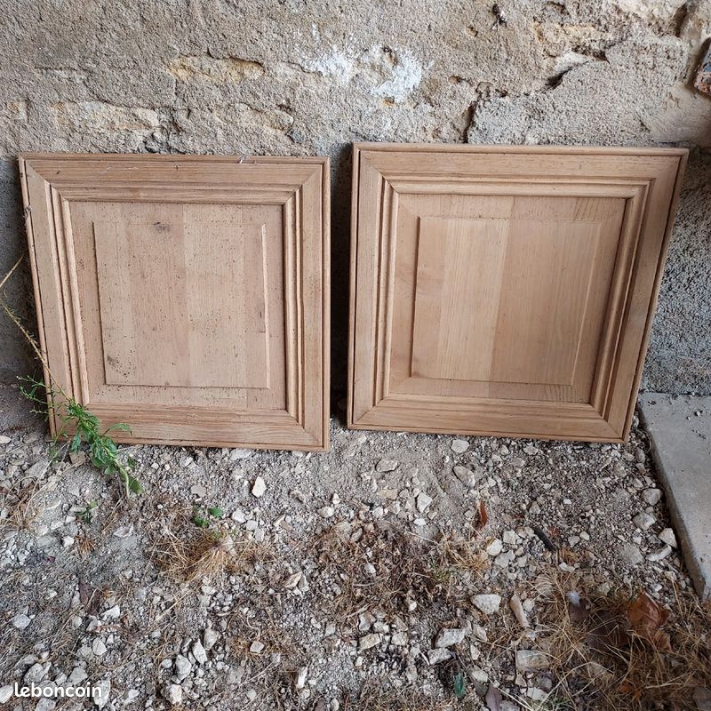 Portes placard bois massif (image 1)