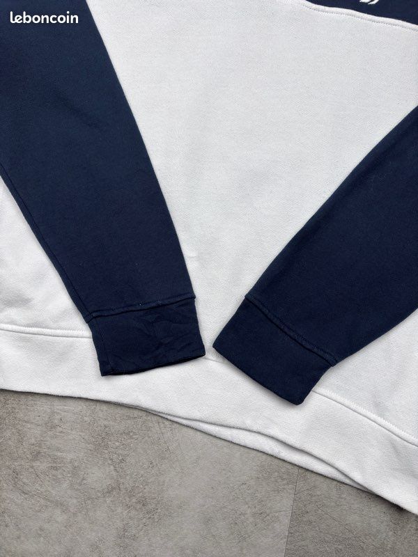 Nautica Pull à fermeture éclair 1/4 pour homme, bordeaux royal, XL