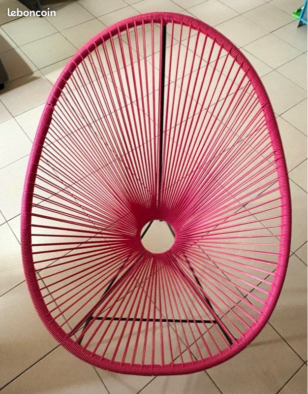 Fauteuil Acapulco rose – design moderne intérieur / extérieur (image 4)