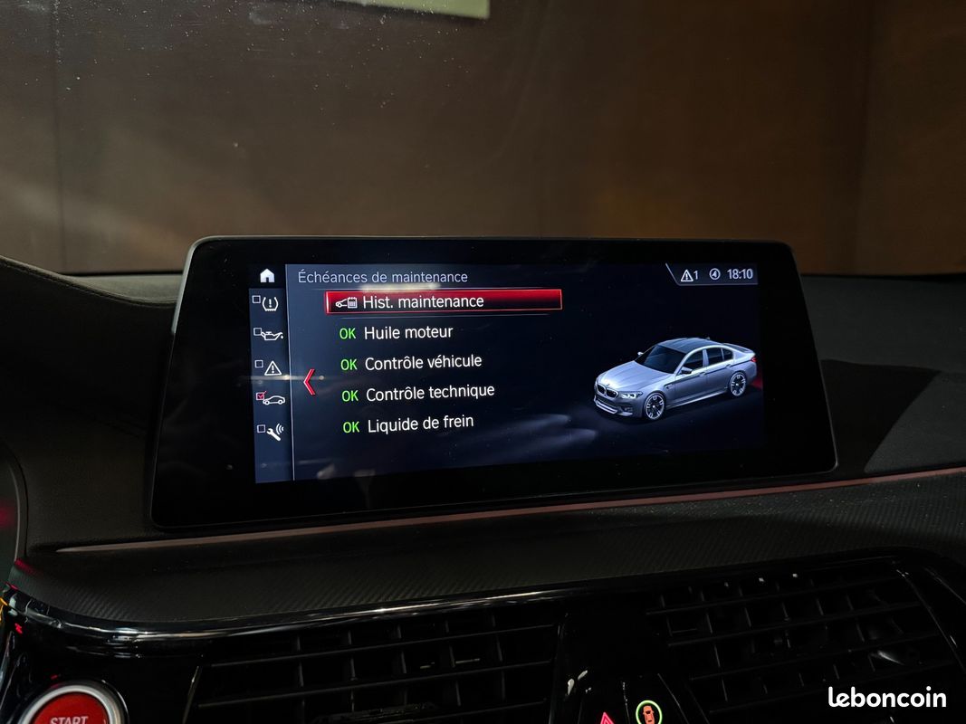 BMW M5 Competition F90 4.4 625ch Carplay / Affichage Tête Haute / Toit Carbone (image 17)