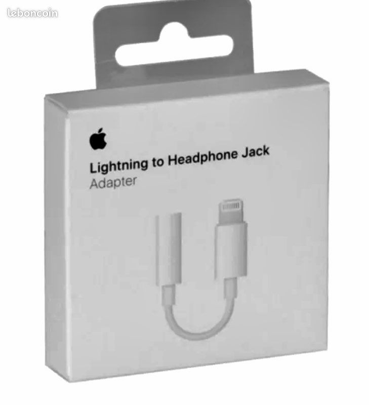 Adaptateur original apple lightning vers prise jack (image 1)