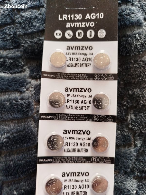 GutAlkaLi 40 Stück AG10 LR1130 1.5V Alkaline Knopfzelle Batterien Ohne