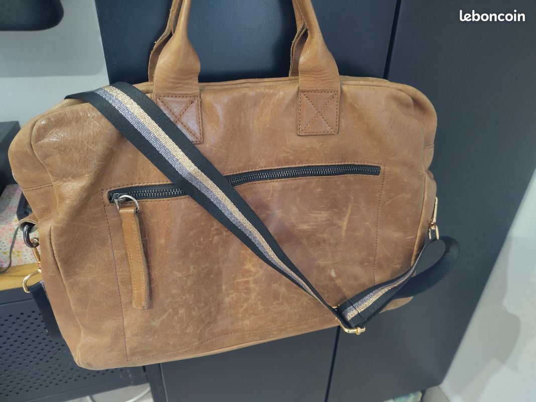 Sacoche cuir Minelli vintage (image 1)