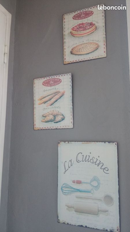 Plaques métalliques décoration de cuisine/ boulangerie vintage (image 1)