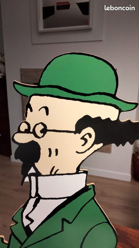 Porte-manteau Tintin Trousselier - Bois - Année 1993 - Sans Emballage