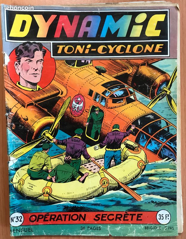📗BD-petit format📕 Dynamic-Toni Cyclone 🌀 N°32-Opération secrète ©1955 (image 1)