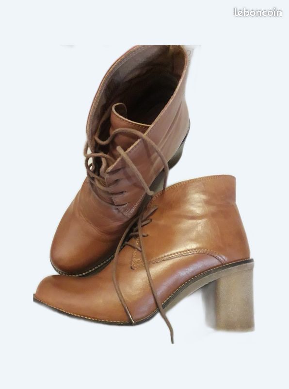 Bottines marron femme (image 1)