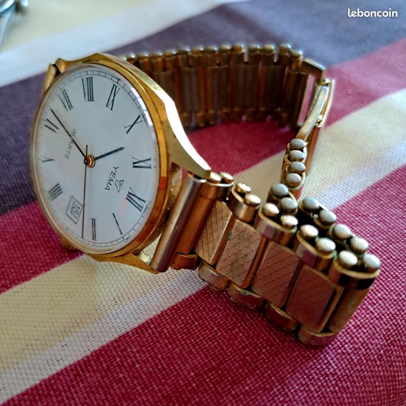 Montre Vintage YEMA à Quartz Pour Femme - Bracelet Classique - Pile à Changer - Occasion