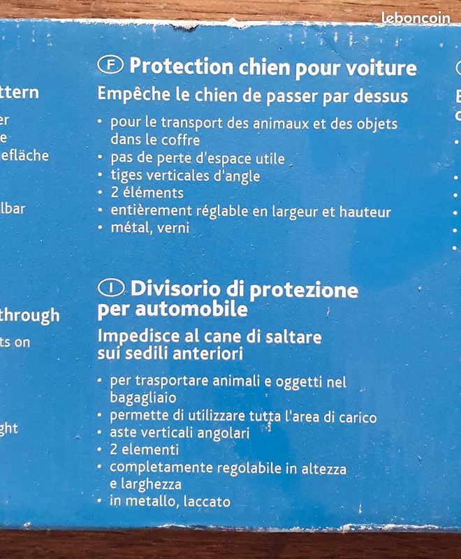 Barrière coffre pour chiens (image 3)