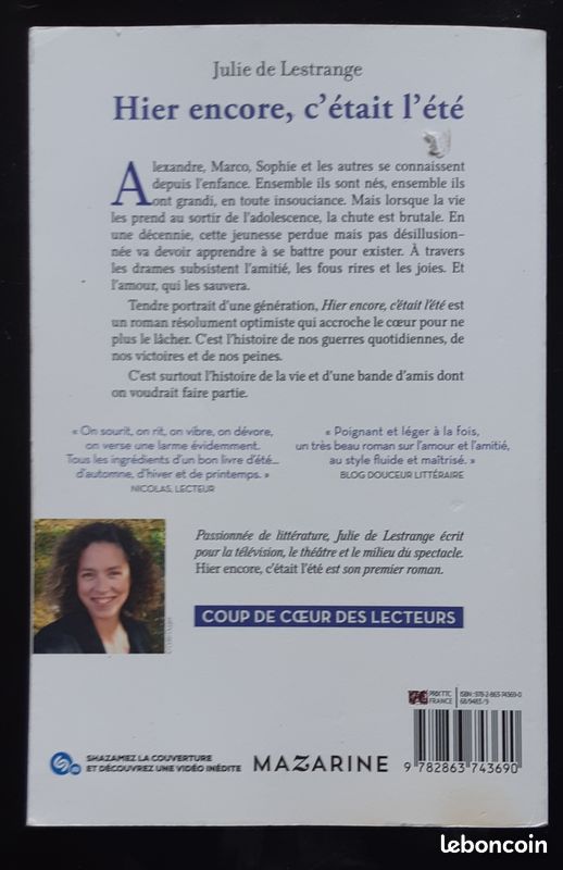 L35 - roman - julie de lestrange - hier encore c'était l'été (image 2)