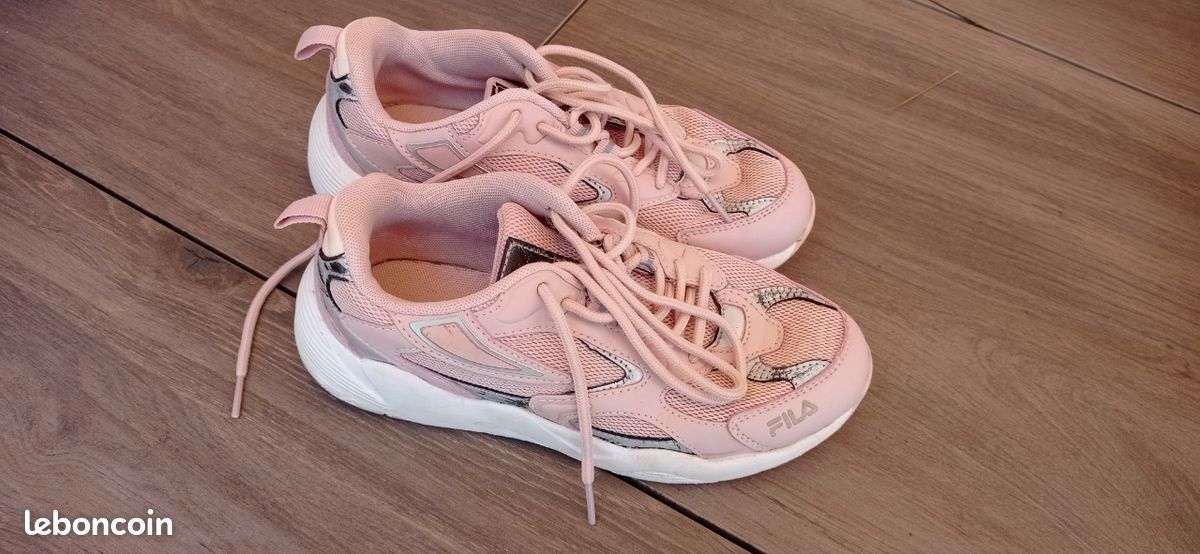 Pink Basket Fila Enfant Fille Baby Shoes Basket Enfant 32 Basket