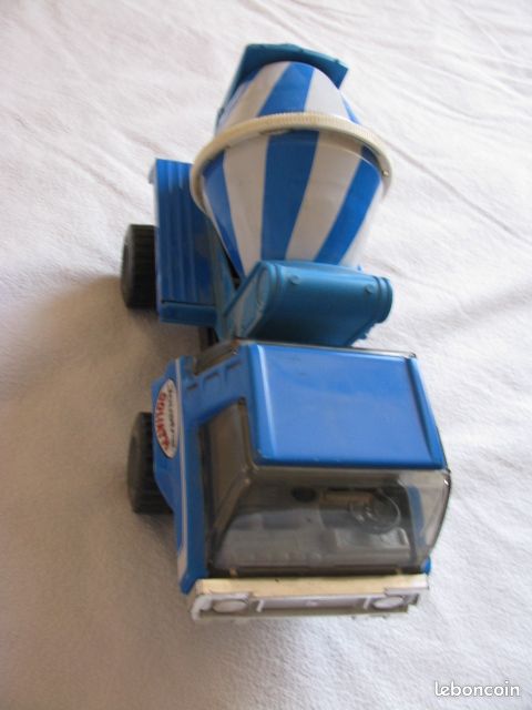 Camion Bétonnière Joustra Ceji 2723 France Tôle Bleu 28 Cm Vintage Boîte