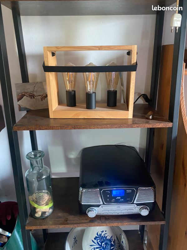 Ensemble meuble salon , meuble TV , étagère , table basse et lampe (image 2)