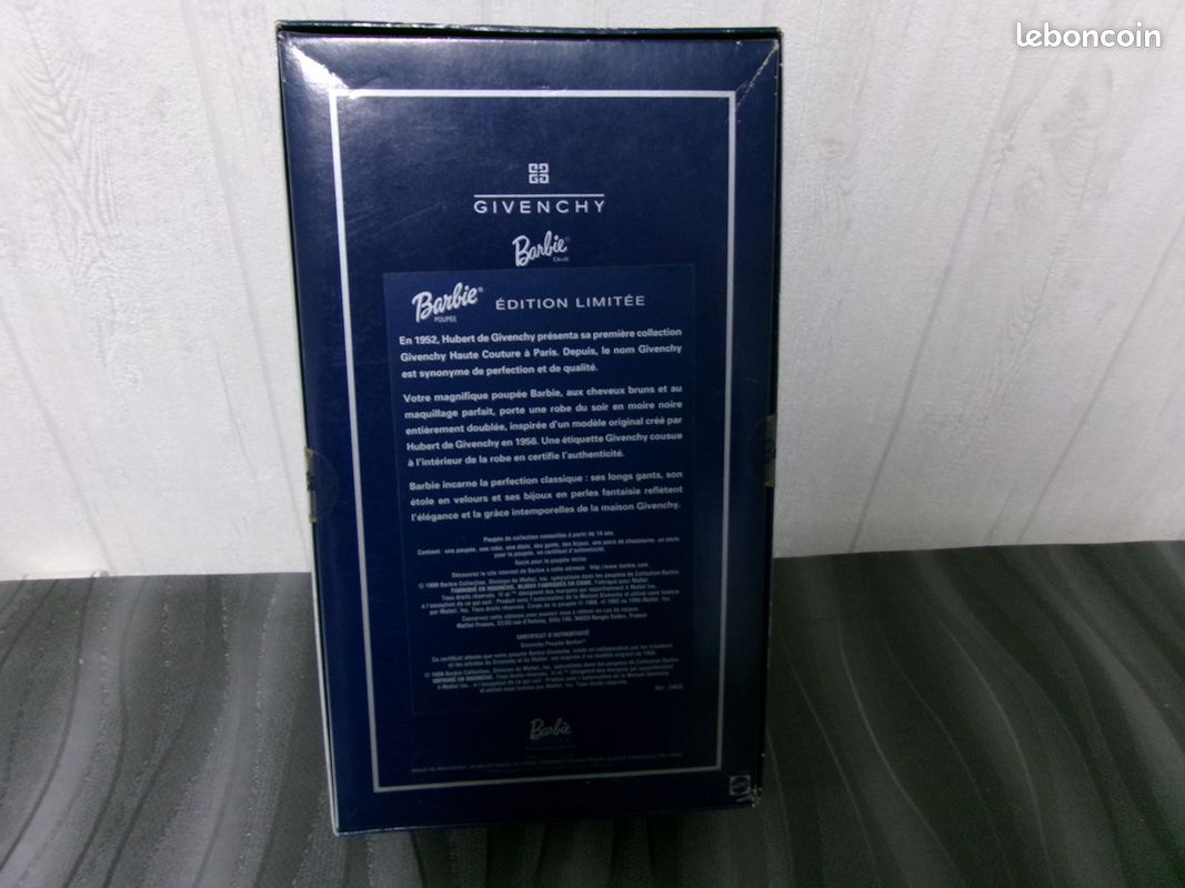 Mattel, Limited édition, Barbie Givenchy , ref 24635, de 1999 Collection