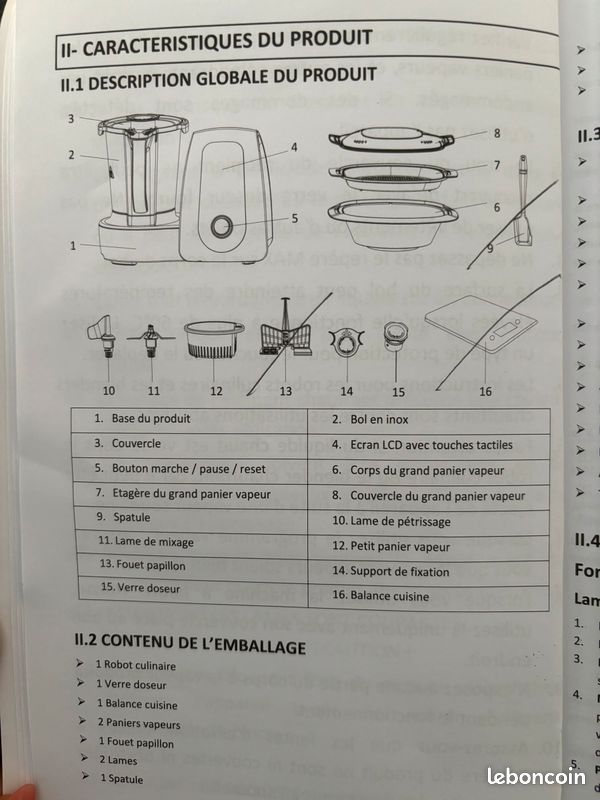 Robot de cuisine multifonction My Little Chief Senya style termomix (image 6)
