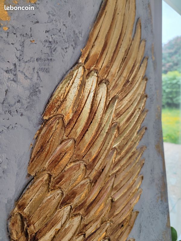 Cadre ailes anges dorées (image 3)