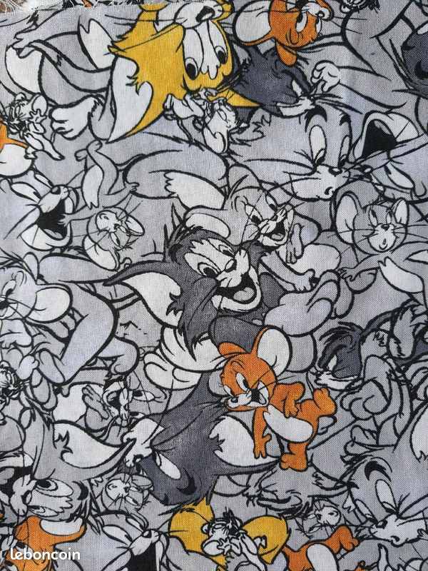 Tissu Tom & Jerry neuf (image 1)