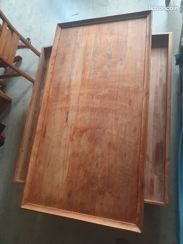 Table basse en Teck 2 tiroirs : Négociation possible (image 5)