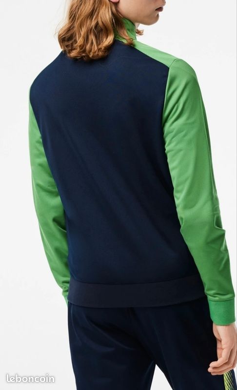 Ensemble Survêtement Lacoste Marine et Vert T. L/XL - Neuf (image 6)