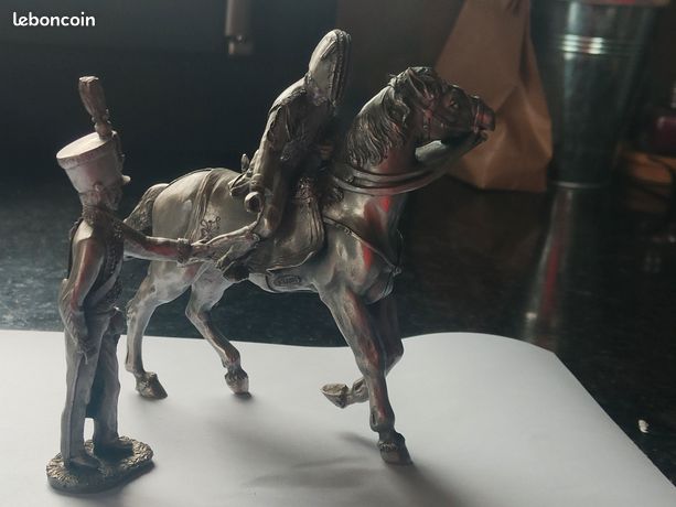 Fiche PDF:figurine collection étain empire austerlitz Estafette cheval