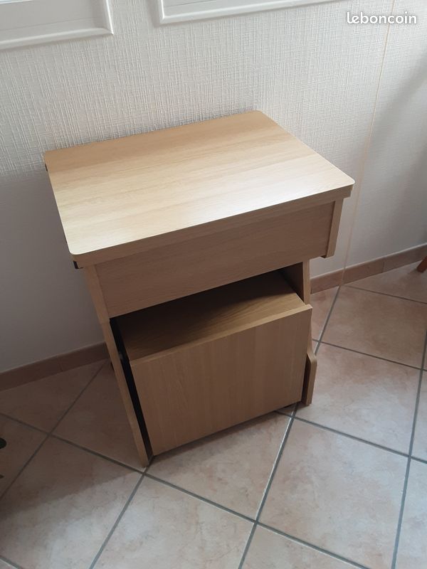 Meuble pour machine à coudre TBE bois clair (image 2)