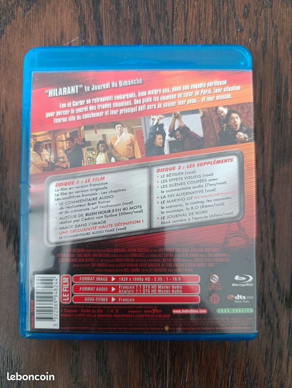 BLU-RAY Rush Hour 3 2008 (image 2)