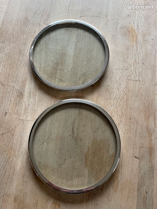 Dessous de bouteille metal argente d'occasion - Arts de la