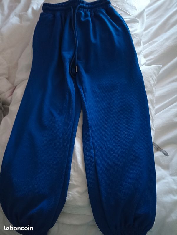 Pantalon bleu shein XS (image 1)