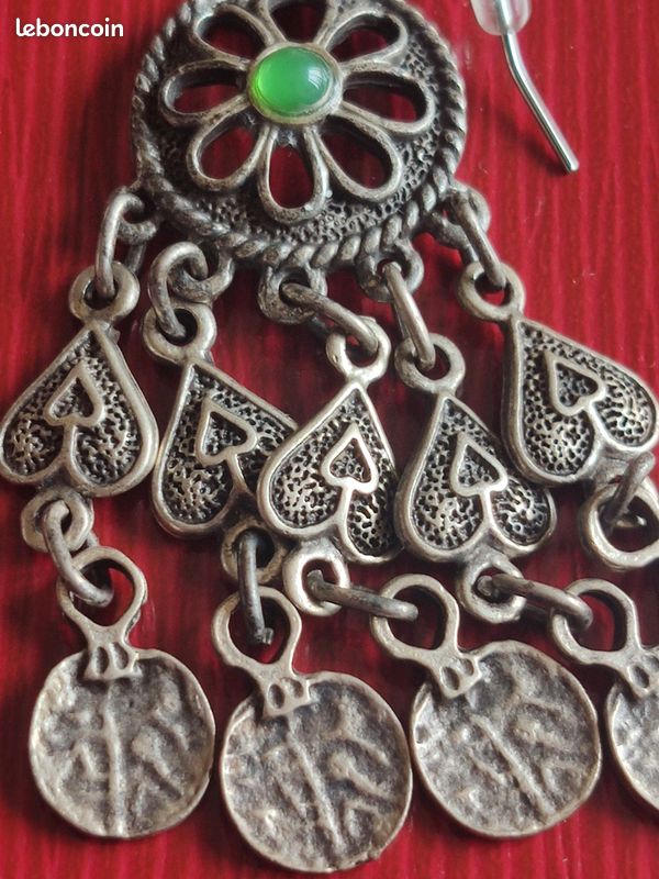 Boucles d'oreilles tribales Kazakhstan (image 4)
