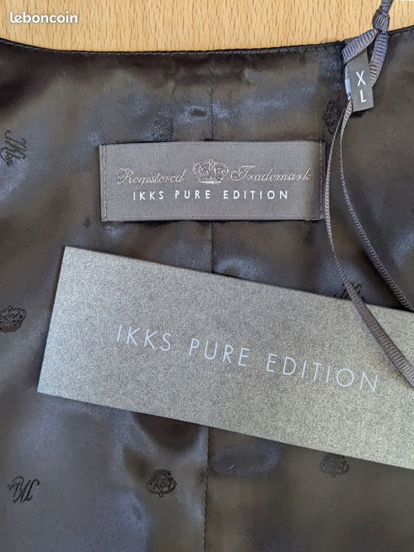 Gilet De Costume Homme IKKS – Gris, Taille S, En Acrylique, Très Bon état