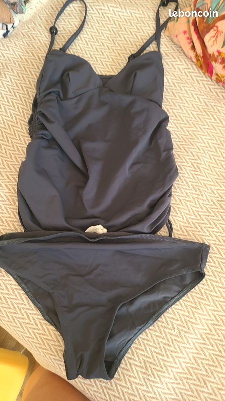 Maillot Bandeau Bandeau Grossesse H&m Haut De Maillot De Bain Bandeau Rose  Fushia Femme