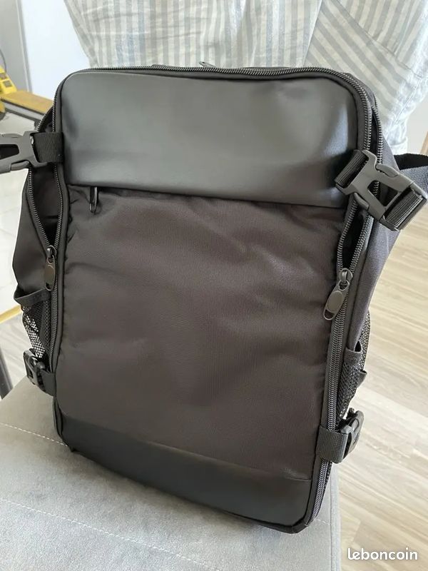 🔥 Valise cabine sac à dos avion 14" – bagage multifonction avec compartiment PC, prise USB, rando, voyage, sport, avion, court séjour, sac antivol, neuf, compact et léger (image 3)