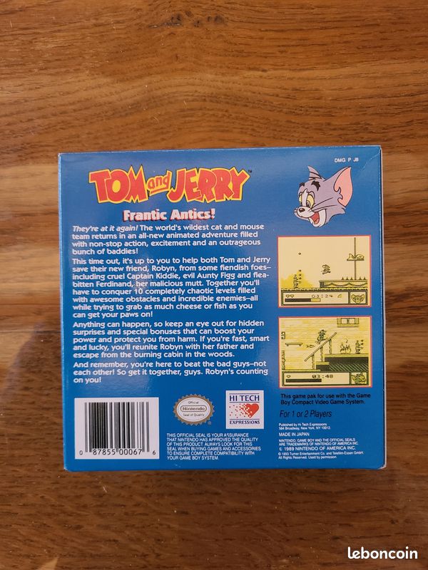 Tom and Jerry Looney Tunes Game Boy COMPLET (image 6)