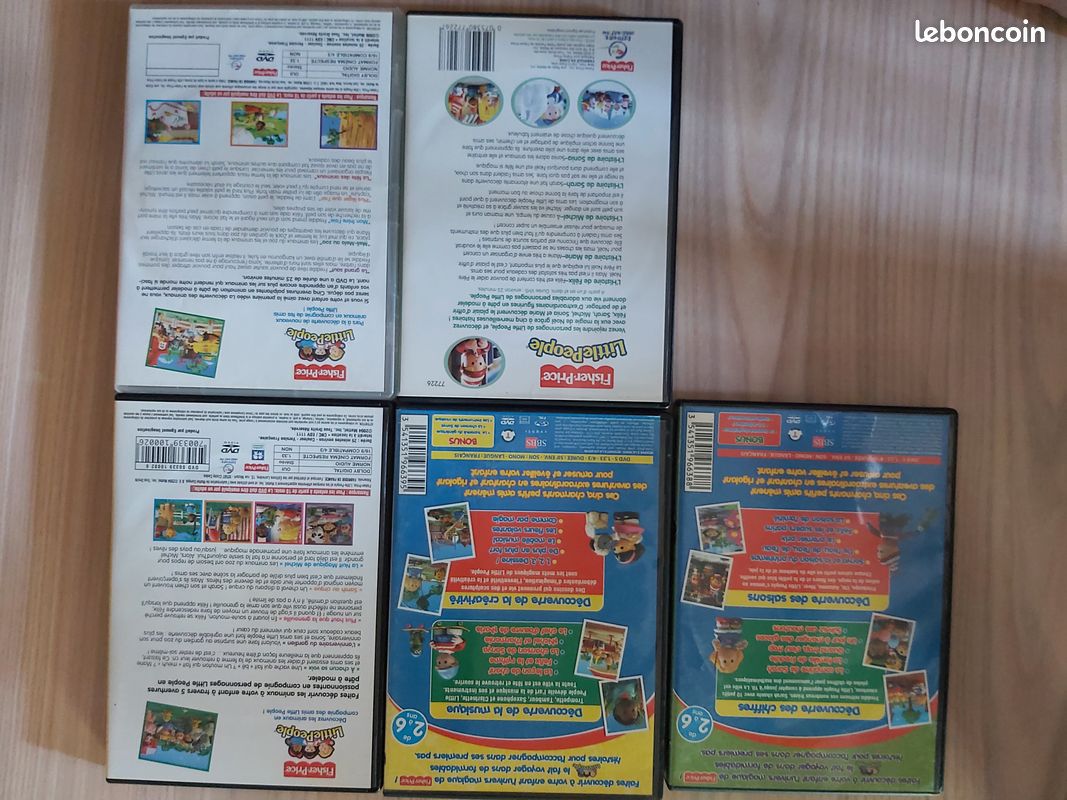 DVD "LittlePeople" de Fischer Price x 5 (image 2)