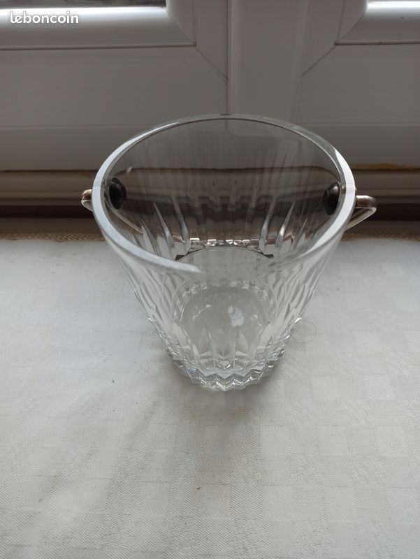 seau à glaçons année 60 en cristal avec pince (Neu (gemäss Beschreibung