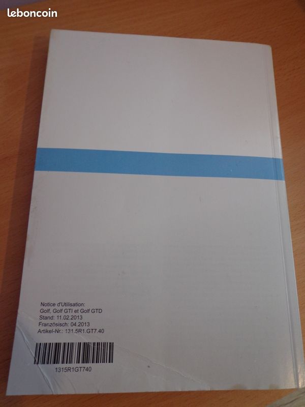Manuel Notice d'utilisation VW Golf 7 Volkswagen, édition 04.2013 (image 3)